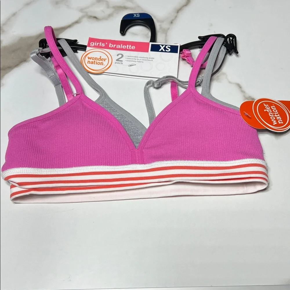 Justice & Wonder Nation girls bras size XS